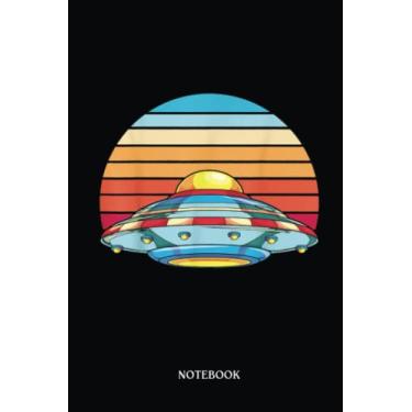Imagem de Alien Notebook: Retro Unidentified Flying Object Alien Ufo | Alien Journal, Lined Journal Ufo, Ufo Journal, Lined Journal Alien, Size 6 X 9", 120 Pages.