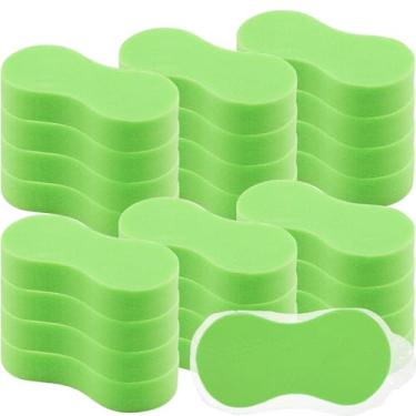 Imagem de Vesici Pacote com 24 esponjas grandes a granel para lavar carros suprimentos de limpeza de alta espuma almofada de esponja de lavagem para carro, barco, bicicleta com embalagem individual a vácuo