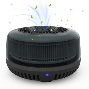 Imagem de Purificador de ar QUEENTY Car Ionizer True H13 HEPA Filter Preto