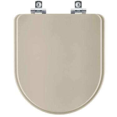 Imagem de Assento Sanitário Soft Close Carrara Bege Saara para vaso Deca