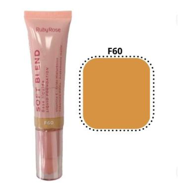 Imagem de Ruby Rose Base Líquida Soft Blend COR F10  Ruby Rose Cód HBM3011 - Lin