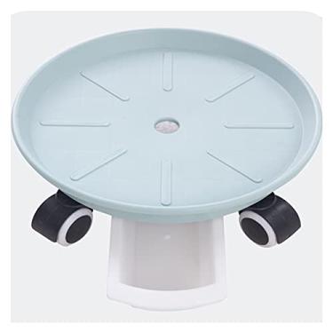 Imagem de LICONG-2020 Bonsai Base Planter Trolley Plant Stand Easy Rolling Heavy Duty 360° Rodas Giratórias Plástico Durável Interior Exterior Casa e Jardim Ferramenta Planta Dolly Vaso Base (A,S)