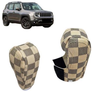 Imagem de Capa Proteção Em Couro Manopla Câmbio Automático Jeep Renegade 2016 À 
