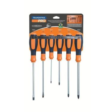 Imagem de Jogo De Chaves De Fenda Ultragrip Plus 6 Peças Tramontina Pro Tramonti