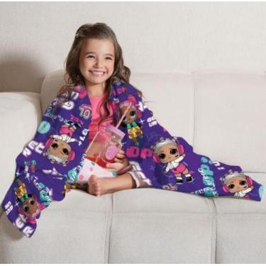 Imagem de Manta Infantil Super Soft Poliéster Divertida Personagens Menina Menin