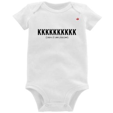 Imagem de Body Bebê Cada K é uma lágrima - Foca na Moda, Branco, P