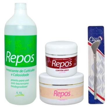 Imagem de Amaciante 1,1Lt+Esf 250g+Uréia 120g+Bisturi 222 Santa Clara SPA Mãos e