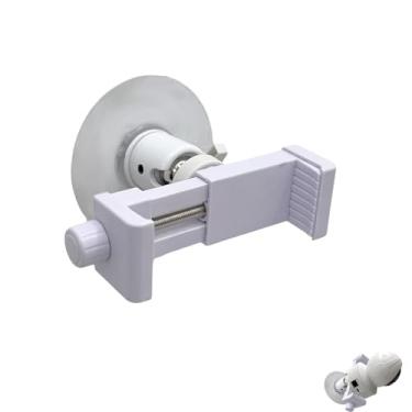 Imagem de NVRTTRR Suporte de telefone de parede ajustável de 360°, compatível com iPhone 16/15/14/13 ProMax, suporte de bebê para monitor de bebê de vídeo, instalação de pasta sem marcas, branco (QT+YT+JZ)