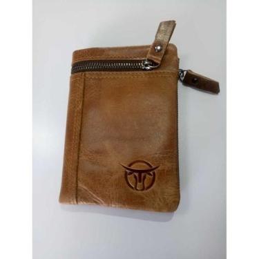Imagem de Carteira Couro Legítimo 2 Em 1 Bolsa Top Com Rfid Anti Clone - NoBrand