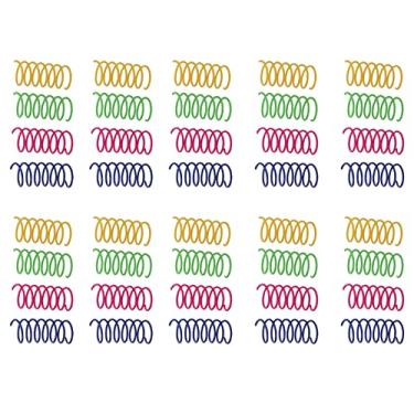 Imagem de 40pcs Gato Spiral Primavera Gato Criativo Brinquedo para Matar o Tempo e Manter Em Forma a Mola de Plástico Robusta Interativa Colorida para Gatinhos Gatos Animais de Estimação