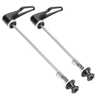 Imagem de Liberação Rápida Espeto da Montanha de Liga de Titânio, até 50% Mais Alavanca de Trava Giratória da Força de Aperto, para Bicicleta de Estrada, Preto (100/130 para bicicletas de