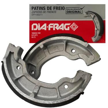 Imagem de Lona Patim Freio Dianteiro Traseiro Par Ybr 125 2006/2008 Dia-Frag
