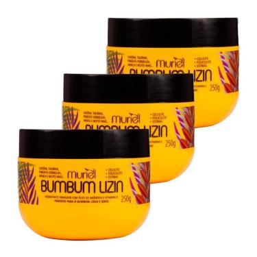 Imagem de Kit 3 und Hidratante Firmador Muriel Bum Bum Lizin 250G