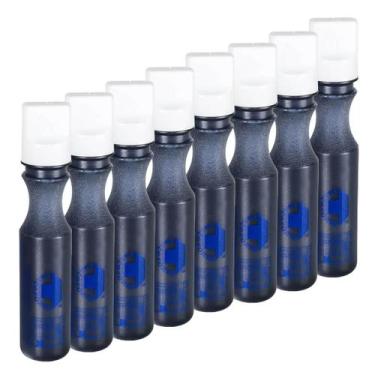 Imagem de Marcador Industrial 3Mm 60Ml Lwb0700 Kit 8 Peças - TRAÇO FORTE, Preto