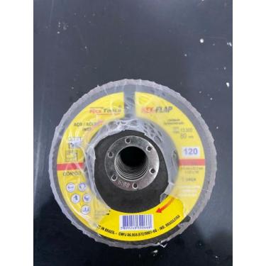 Imagem de Disco flap 4,5 polegadas Gr. 120 - kit 10 un - Rex tools