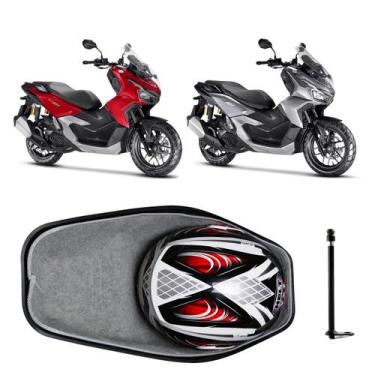 Imagem de Forração Honda ADV 160 Baú Forro Scooter Cinza + 1 Antena - Jaspe Atel