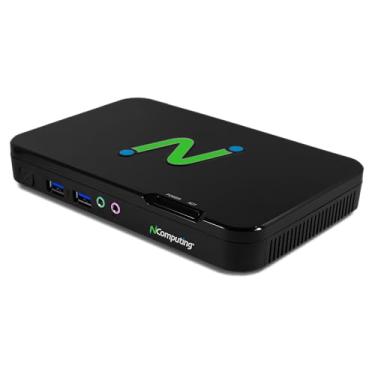 Imagem de NComputing RX540 Thin Client – Endpoint de alto desempenho para Citrix, RDP, AVD, Windows 365, suporte para monitor duplo, sistema operacional Leaf, Wi-Fi e Gigabit Ethernet