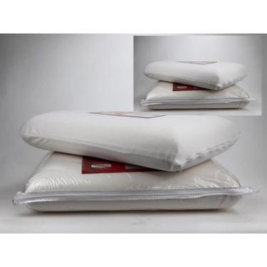 Imagem de Travesseiro Nasa Hipoalergênico Espuma Termossensível Alto Ergonômico 