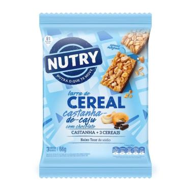 Imagem de Barra de Cereal Castanha de Caju com Chocolate Nutry 66g