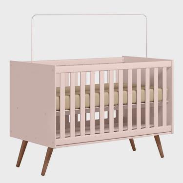 Imagem de Berço Americano Q Encanto Retrô Rosa – Qmovi - bigshops