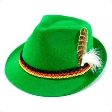 Imagem de Chapéu Alemão Preto Verde ou Marrom Adulto pra Fantasia Autentica de T