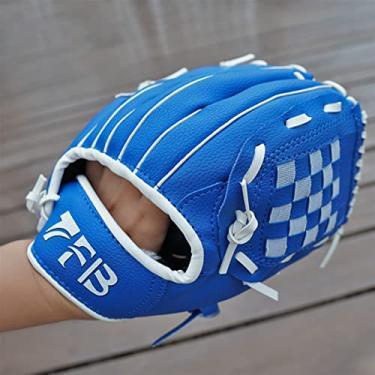 Imagem de Luvas de beisebol softball luva de beisebol luvas de rebatidas desportivas luva de campo com couro de PVC basebol 10,5 polegadas 12,5 polegadas para crianças adultos jovens (tamanho dos EUA. 12,5