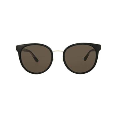 Imagem de Óculos de sol femininos Gucci GG0850SK 002, lentes pretas/cinzas, moda gato, 56 mm