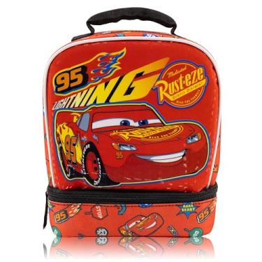 Imagem de Lancheira Disney Cars para crianças | Lancheira com isolamento Lightning McQueen para meninos, meninas e crianças | Lancheira reutilizável Disney Cars Lightning McQueen