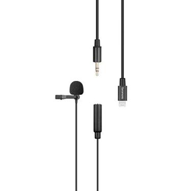 Imagem de Saramonic Microfone Lavalier com Lightning para Apple iPhone, ou iPad com um cabo embutido de 6 m (LavMicro U1B) (LAVMICROU1B)
