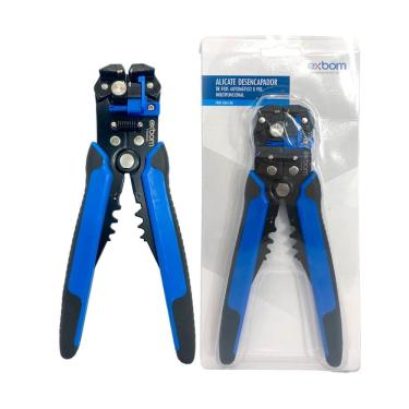 Imagem de Alicate Desencapador Automático | Corte e Crimpagem de Fios 0,2 a 6,0mm² | Cabo Ergonômico | Ferramenta Profissional para Eletricistas