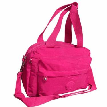 Imagem de Bolsa Transversal Nylon 3 Divisorias Com Alça de Mão Grande - NoBrand,