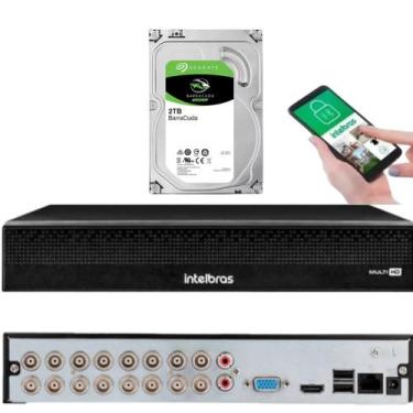 Imagem de Dvr Gravador Stand Alone Intelbras MHDX 1016c de 16 canais com 2tb e D