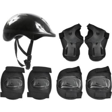 Imagem de Kit Proteção Infantil - 4 Peças - Dm Toys - PRETO