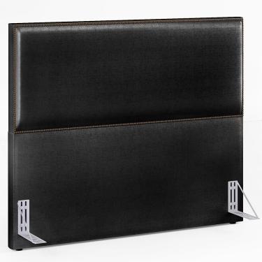 Imagem de Cabeceira Box Casal Queen 160 Cm Facto Preto Metalizado