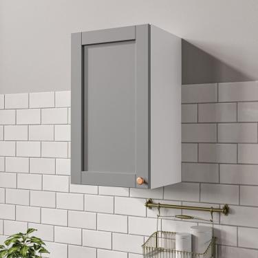 Imagem de Aéreo 1 Porta 40 Cm Arizona Branco/Cinza Claro