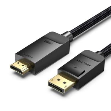 Imagem de Cabo Displayport Para HDMI 4K 60Hz Monitor Gamer 1m Vention