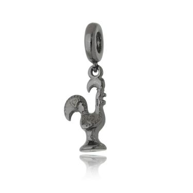 Imagem de Charm Galinho Português Revestido Em Rodio Negro