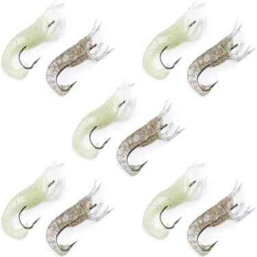 Imagem de Kit 5 Cartela Isca Soft Maruri Camarão W025 7cm - 10pçs
