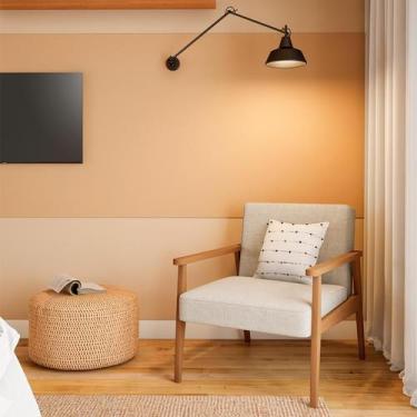 Imagem de Poltrona Olivier Bege e Nogueira - Mobly