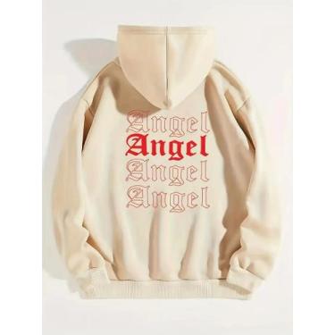 Imagem de Moletom Canguru Feminino Angel Flanelado lançamento Methodic, Bege, GG