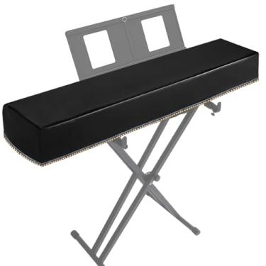 Imagem de TIMCORR Capa Para Piano Com 88 Teclas, Luxuosa, Macia, Digital, À Prova D'Água, Protetora Contra Poeira Em Couro Preto, Espessa, Durável, Adequada A Maioria Das Teclas