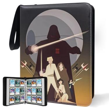 Imagem de WEST TUNE Pasta Para Cards Colecionáveis De Star Wars, 9 Bolsos Com 60 Capas Até 1080 Cards, Livro Armazenamento À Prova D'Água, Estojo Exibição Wars