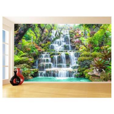 Imagem de Papel De Parede 3D Paisagem Cachoeira Florestas 3,5M Nch220 - Você Dec
