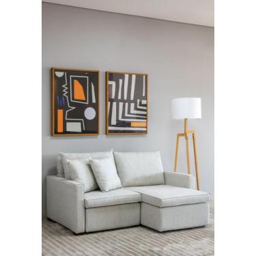 Imagem de Sofá Modena - Lugano Natural - Sofá de Fábrica, 2,20m