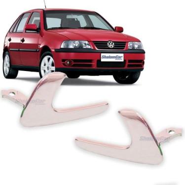 Imagem de Par Maçaneta Interna Gatilho Port Gol G2 G3 Parat Saveiro Cromado   - 