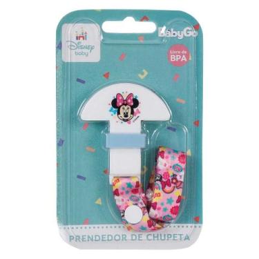 Imagem de Prendedor de Chupeta Bebê Rosa Menina Tamanho PP Disney - BABYGO