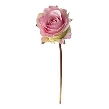 Imagem de Rosas Flores Artificiais | Plantas Artificiais Resistentes Aos Raios UV Para Exterior | Decoração Floral Longa Duração Para Jardim Casamentos Festas Mesas De Hotel