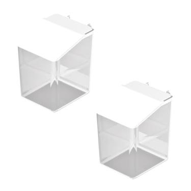Imagem de Keepo Acessórios de Pegboard, 2 recipientes de Pegboard com tampa, acessórios de Pegboard, caixas de Pegboard | Branco