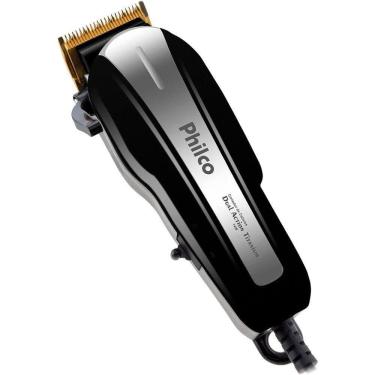 Imagem de Maquina De Cortar Cabelo Philco 110V Laminas De Titanio 14w Preta