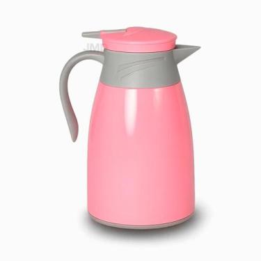 Imagem de Kit Garrafa Térmica 1 Litro 4 Canecas Vidro 220ml Café Chá Sucos - kve